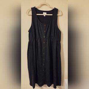 a:glow Black Sleeveless Maternity Dress